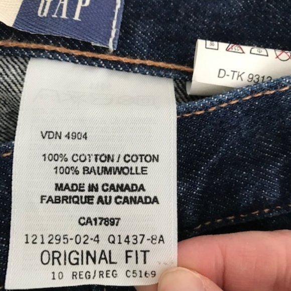 Vintage 1980s Gap Blue Jeans, Original Fit - Picture 4 of 11